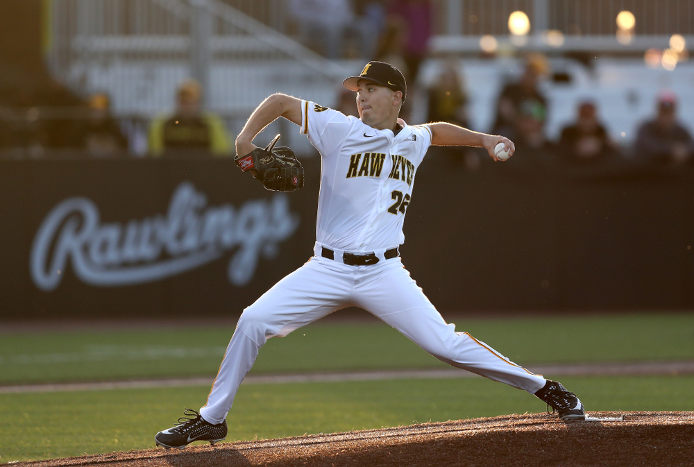 Iowa Hawkeyes Adam Ketelsen (26) against the Michigan State Spartans Friday, May 10, 2019 at Duane Banks Field. (Brian Ray/hawkeyesports.com)