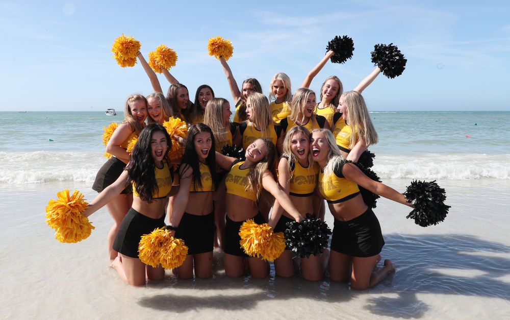 The Iowa Dance Team during the Outback Bowl Beach Day Sunday, December 30, 2018 at Clearwater Beach. (Brian Ray/hawkeyesports.com)