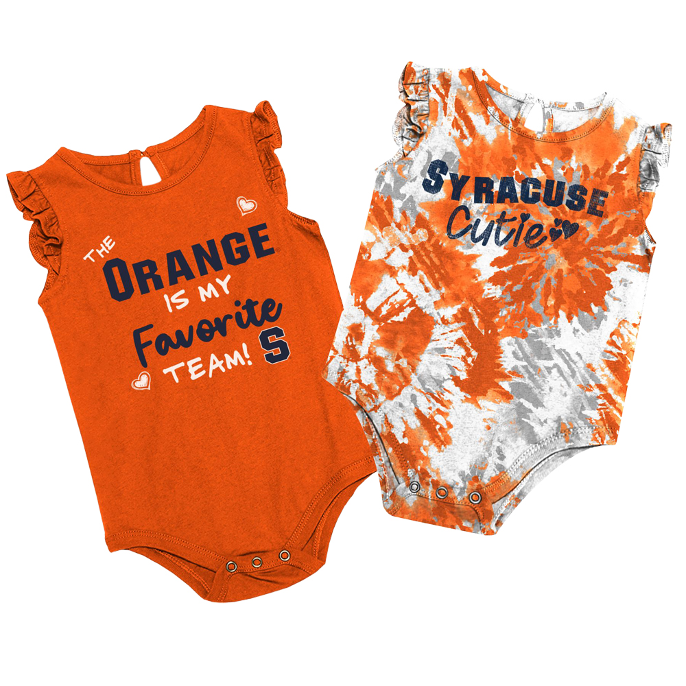 Syracuse Orange Two Bits 2-Pack Onesie - Syracuse Football Apparel,  Syracuse University Clothing, Syracuse Football Gear, 'Cuse Merchandise |  Syracuse Orange Athletics Store