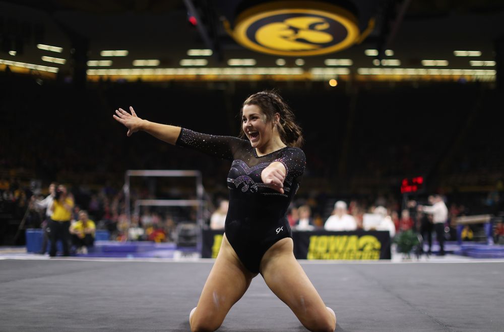 The Iowa Hawkeyes against the Iowa State Cyclones Friday, March 1, 2019 at Carver-Hawkeye Arena. (Brian Ray/hawkeyesports.com)