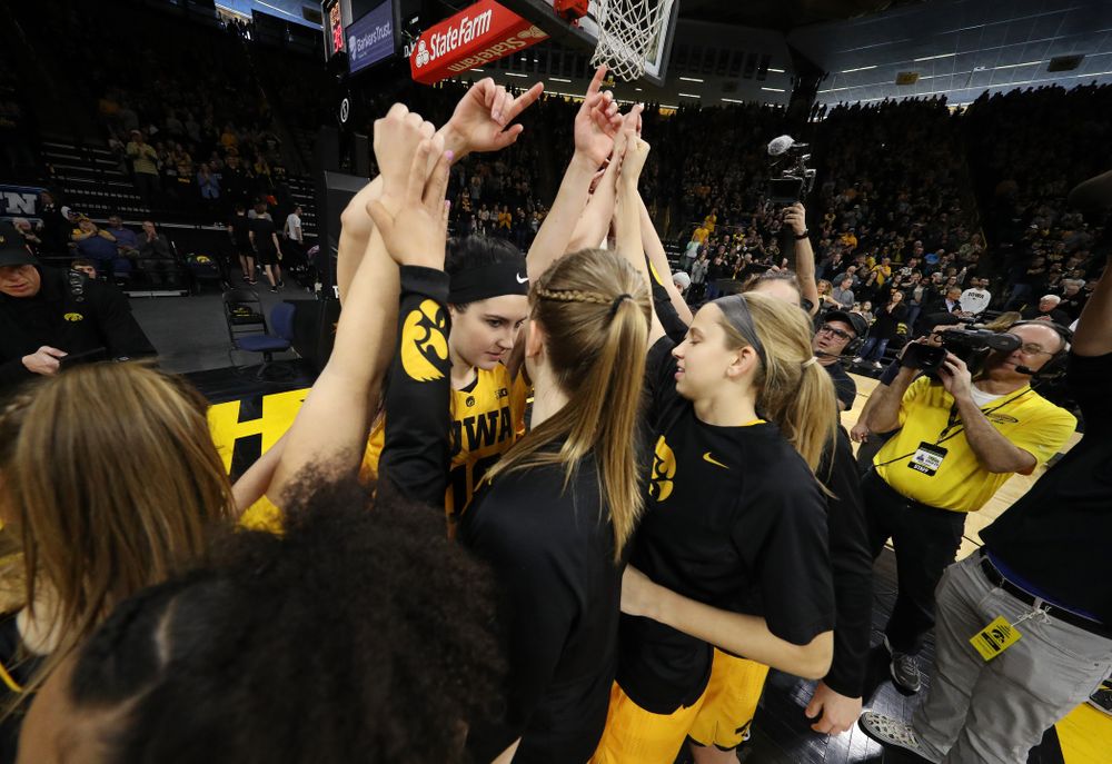 The Iowa Hawkeyes against the Northwestern Wildcats Sunday, March 3, 2019 at Carver-Hawkeye Arena. (Brian Ray/hawkeyesports.com)