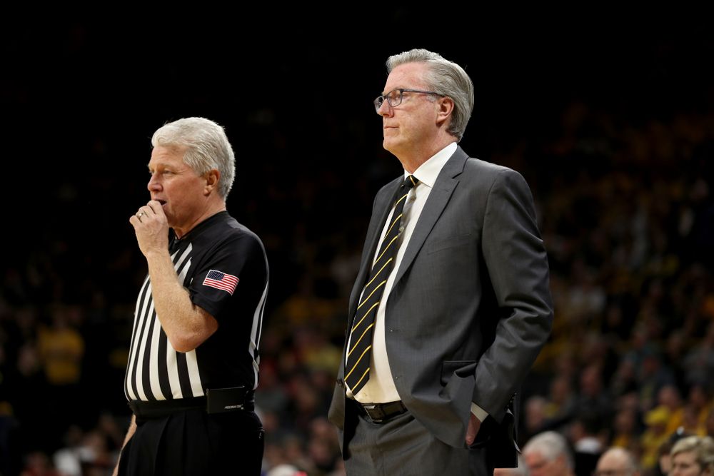 Iowa Hawkeyes head coach Fran McCaffery against the Nebraska Cornhuskers Saturday, February 8, 2020 at Carver-Hawkeye Arena. (Brian Ray/hawkeyesports.com)