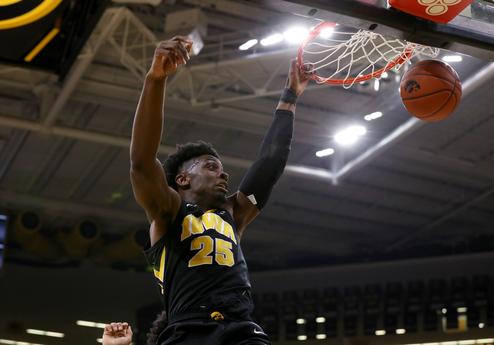 Iowa Hawkeyes forward Tyler Cook (25) against the Indiana Hoosiers Friday, February 22, 2019 at Carver-Hawkeye Arena. (Brian Ray/hawkeyesports.com)