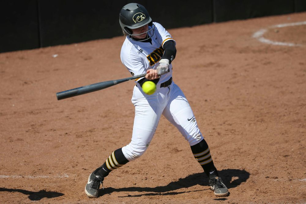 Iowa's Mallory Kilian (11) at game 3 vs Northwestern on Sunday, March 31, 2019 at Bob Pearl Field. (Lily Smith/hawkeyesports.com)