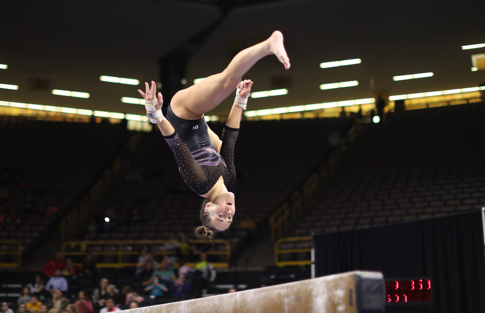 The Iowa Hawkeyes against the Iowa State Cyclones Friday, March 1, 2019 at Carver-Hawkeye Arena. (Brian Ray/hawkeyesports.com)