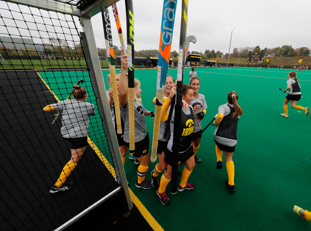 The Iowa Hawkeyes Sunday, October 14, 2018 before their game against Maryland. (Brian Ray/hawkeyesports.com)