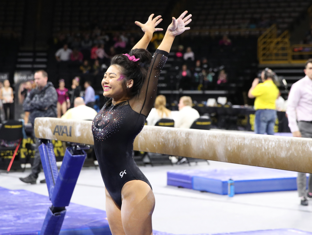 against the Minnesota Golden Gophers Saturday, January 19, 2019 at Carver-Hawkeye Arena. (Brian Ray/hawkeyesports.com)