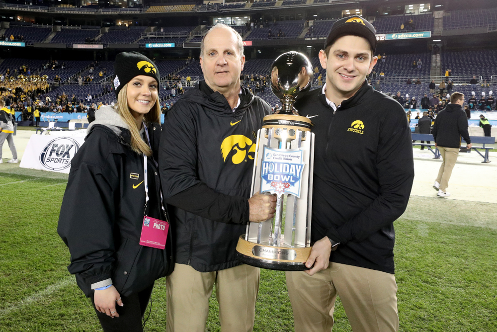 The Parker Family against USC in the Holiday Bowl Friday, December 27, 2019 at San Diego Community Credit Union Stadium. (Brian Ray/hawkeyesports.com)