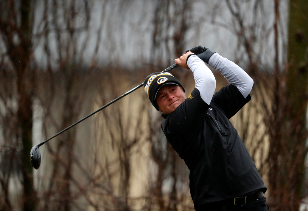 Iowa's Alex Schaake during day two of the 2018 Hawkeye Invitational Friday, April 13, 2018 at Finkbine Golf Course. (Brian Ray/hawkeyesports.com)