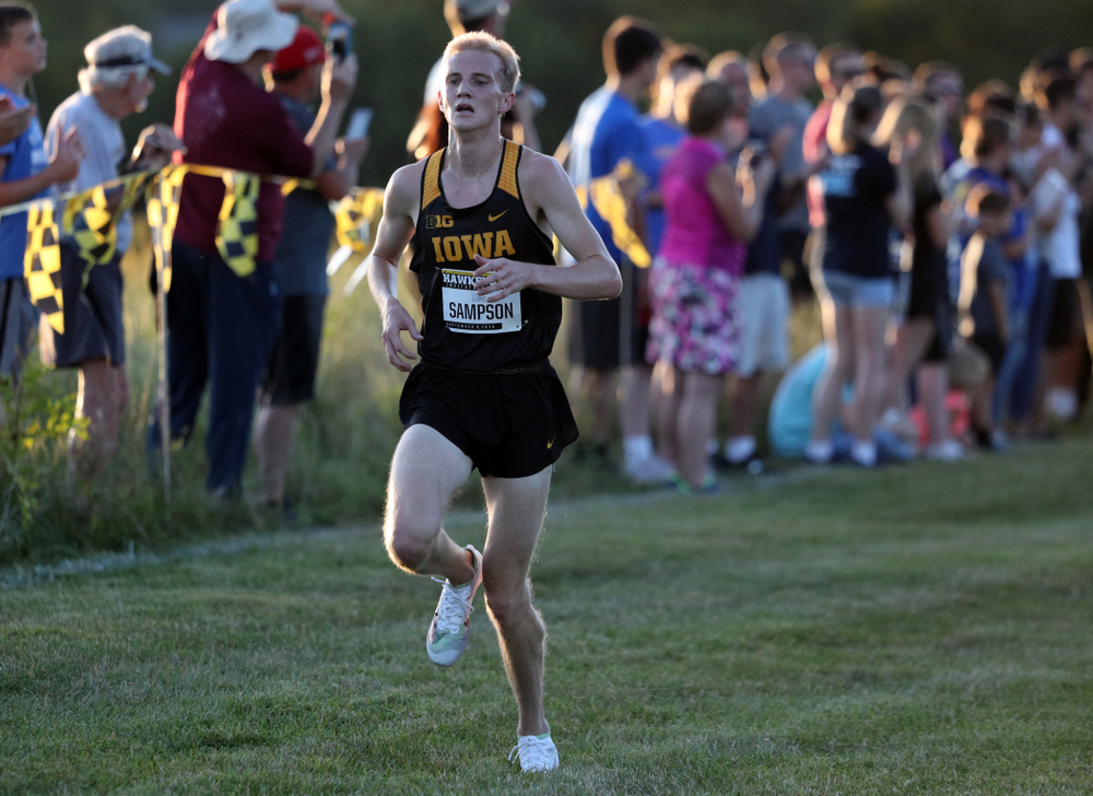 IowaÕs Luke Sampson runs in the 2019 Hawkeye Invitational Friday, September 6, 2019 at the Ashton Cross Country Course. (Brian Ray/hawkeyesports.com)