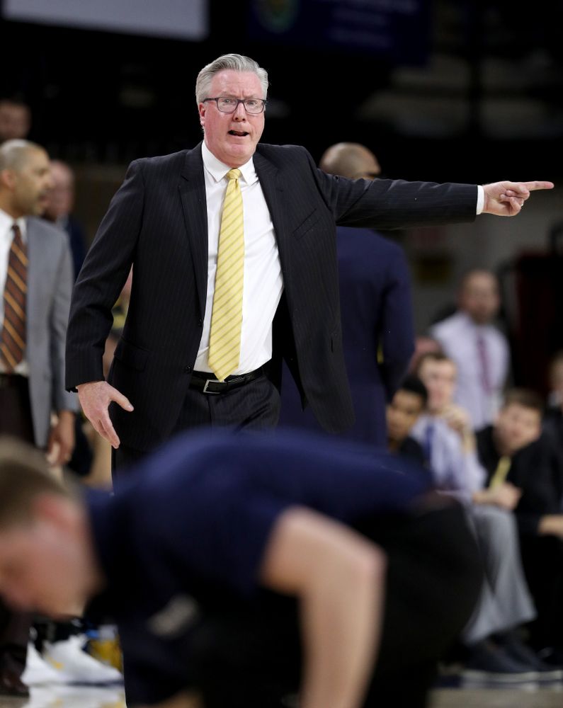 Iowa Hawkeyes head coach Fran McCaffery against Penn State Saturday, January 4, 2020 at the Palestra in Philadelphia. (Brian Ray/hawkeyesports.com)