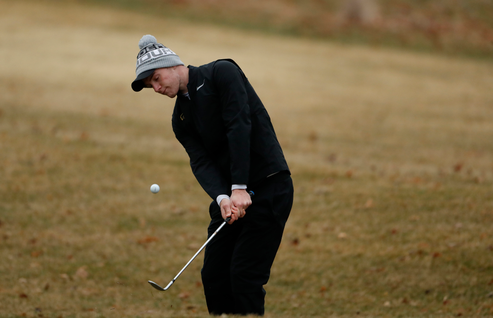 Iowa's Jake Rowe during day two of the 2018 Hawkeye Invitational Friday, April 13, 2018 at Finkbine Golf Course. (Brian Ray/hawkeyesports.com)