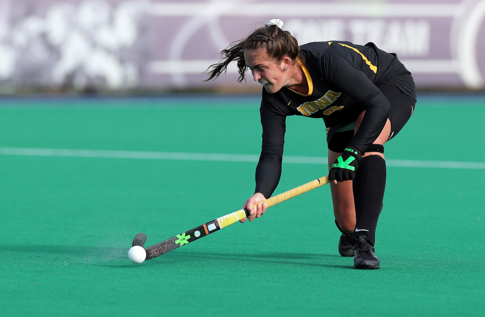 Iowa Hawkeyes defenseman Anthe Nijziel (6) against Penn State in the 2019 Big Ten Field Hockey Tournament Championship Game Sunday, November 10, 2019 in State College. (Brian Ray/hawkeyesports.com)