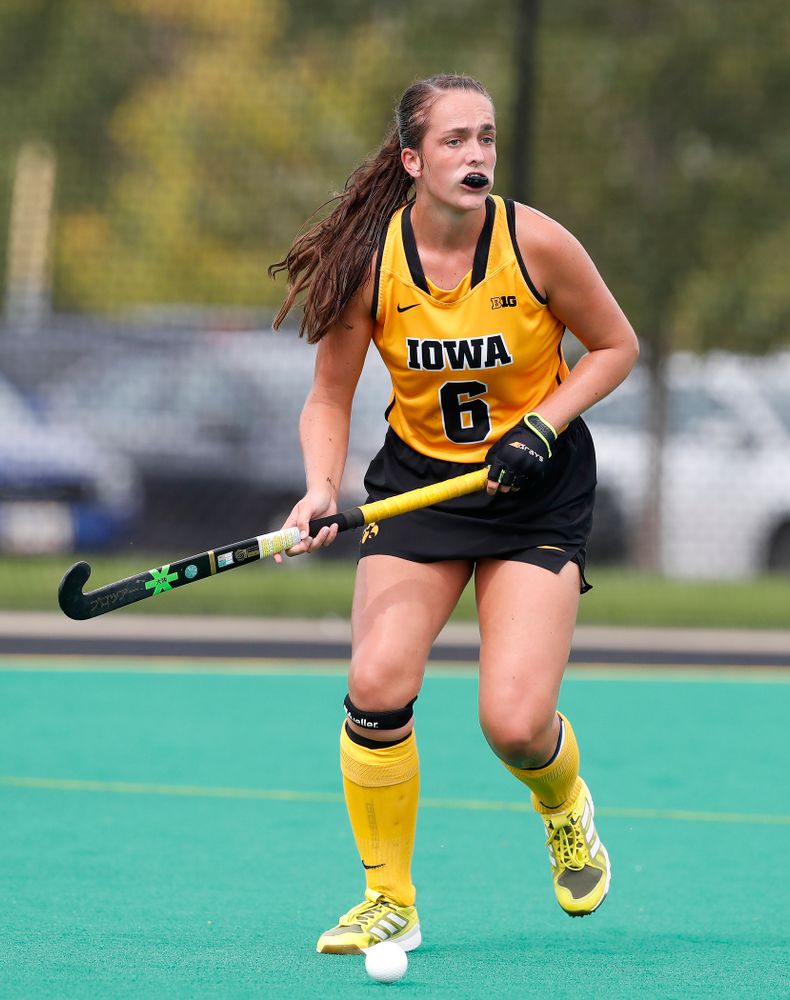 Iowa Hawkeyes Anthe Nijziel (6) against Ball State Sunday, September 2, 2018 at Grant Field. (Brian Ray/hawkeyesports.com)