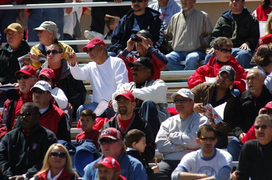 More than a 1,000 Lobo fans were on-hand Saturday for the Cherry-Silver game.