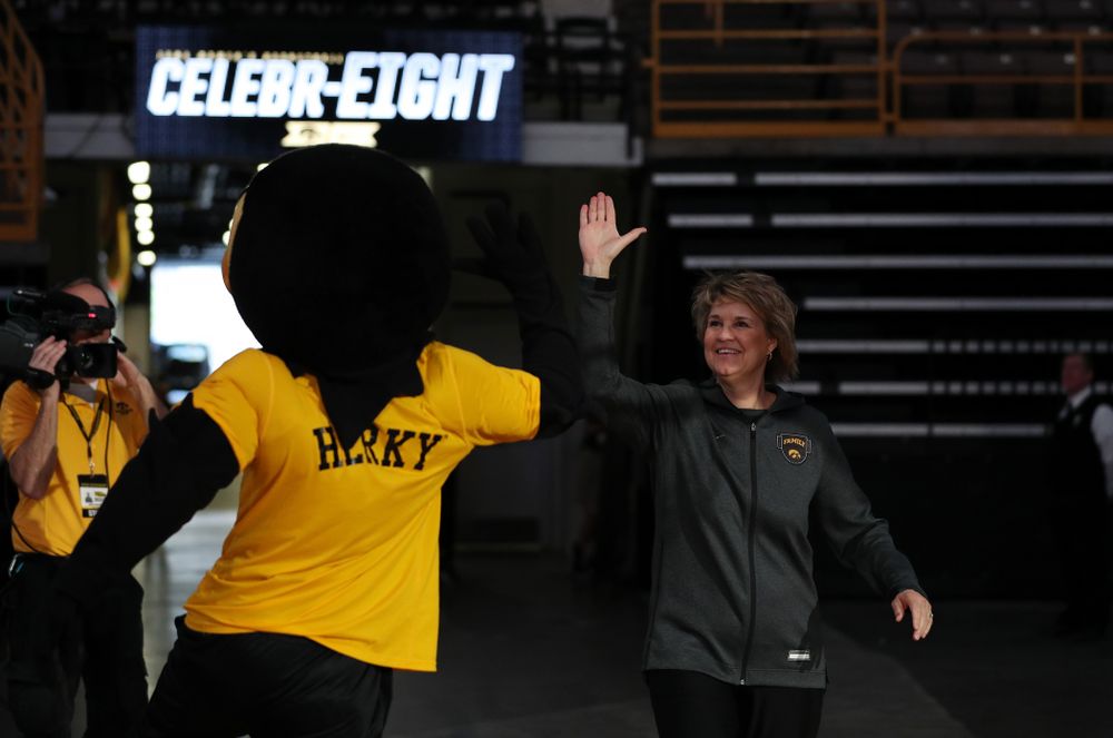 Iowa Hawkeyes head coach Lisa Bluder during the teamÕs Celebr-Eight event Wednesday, April 24, 2019 at Carver-Hawkeye Arena. (Brian Ray/hawkeyesports.com)