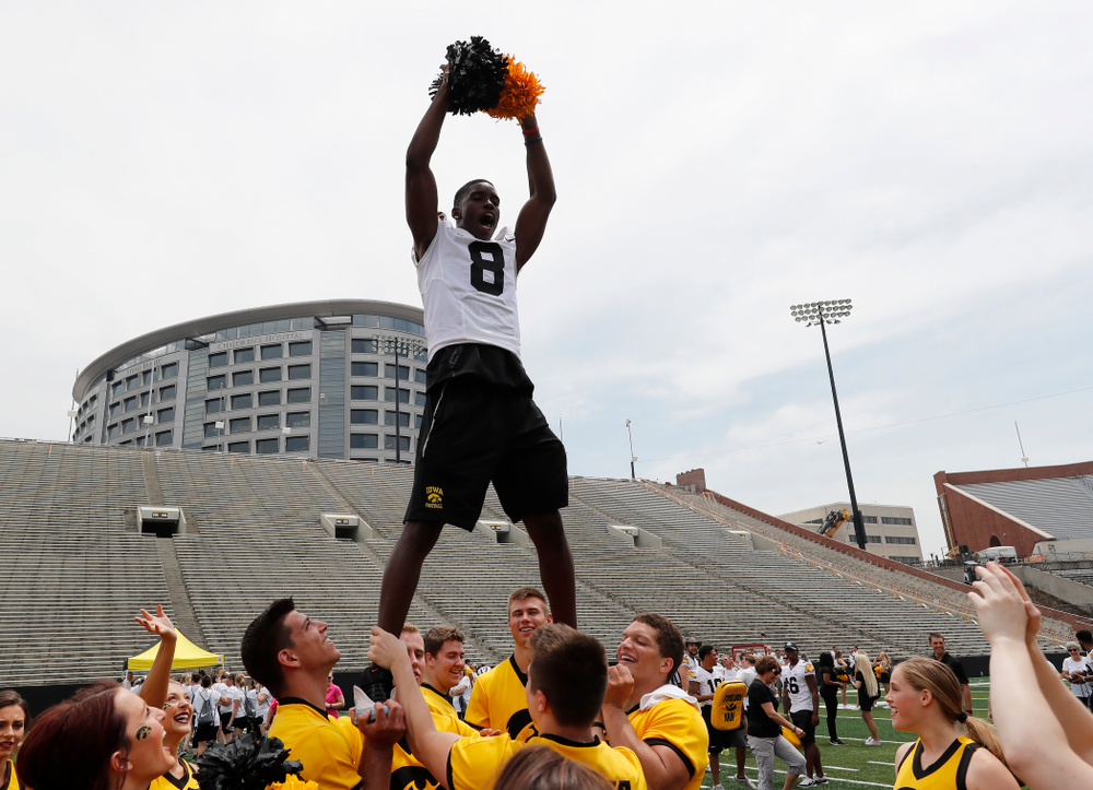 The 2018 Iowa Ladies Football Academy Saturday, June 9, 2018 at Kinnick Stadium. (Brian Ray/hawkeyesports.com)