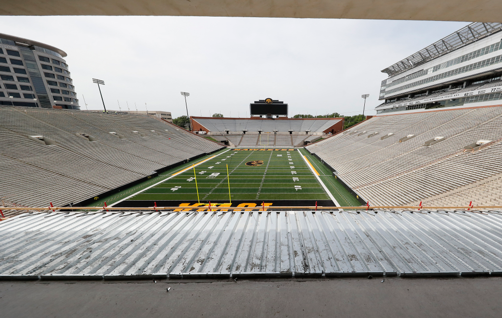 The ADA seating area of the club level of the north end zone Wednesday, June 6, 2018 at Kinnick Stadium. (Brian Ray/hawkeyesports.com)