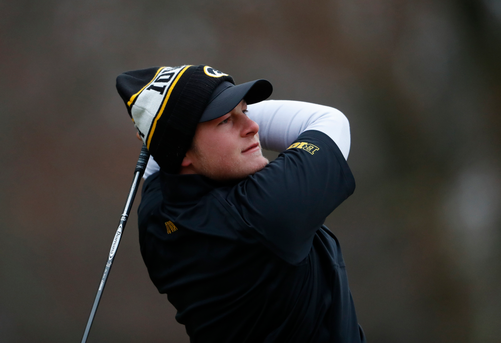 Iowa's Alex Schaake during day two of the 2018 Hawkeye Invitational Friday, April 13, 2018 at Finkbine Golf Course. (Brian Ray/hawkeyesports.com)