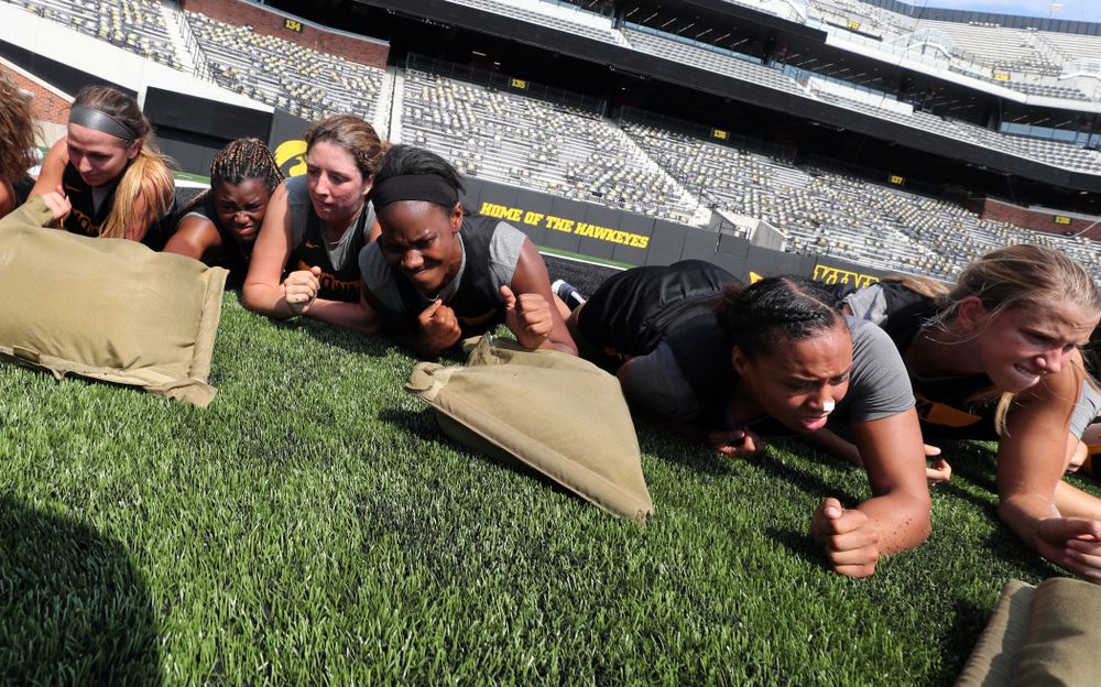 The Iowa WomenÕs Basketball Team participates in the The Program Tuesday, September 17, 2019 at Kinnick Stadium (Brian Ray/hawkeyesports.com)