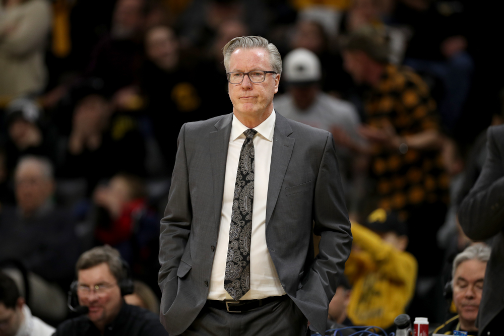 Iowa Hawkeyes head coach Fran McCaffery against Penn State Saturday, February 29, 2020 at Carver-Hawkeye Arena. (Brian Ray/hawkeyesports.com)
