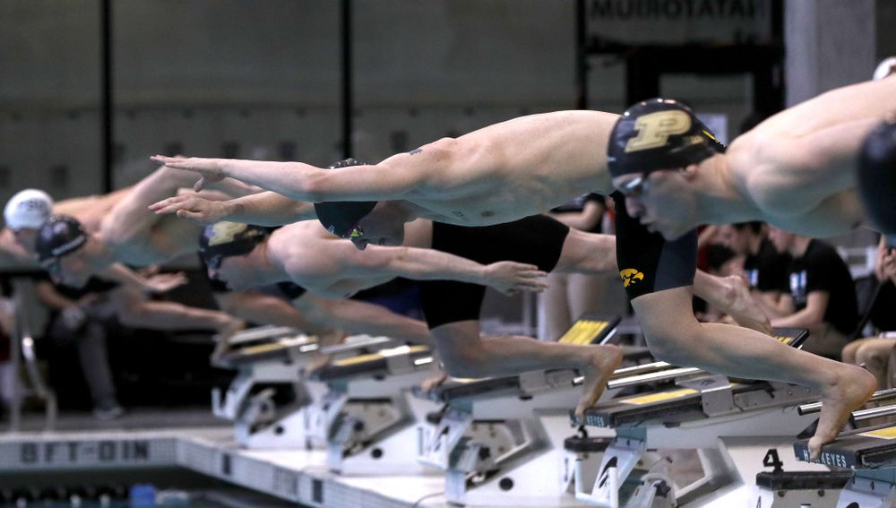 Iowa's Tanner Nelson competes in the 200-yard breaststroke during the 2019 Big Ten Men's Swimming and Diving Championships Saturday, March 2, 2019 at the Campus Wellness and Recreation Center. (Brian Ray/hawkeyesports.com)
