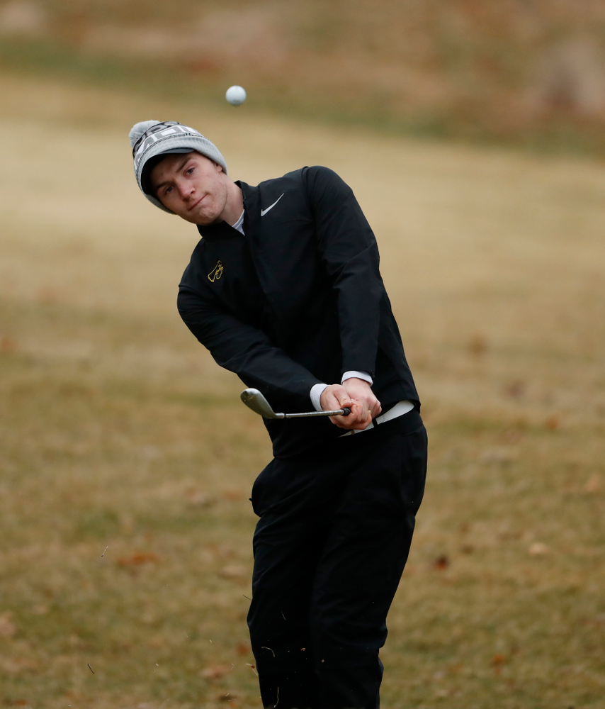 Iowa's Jake Rowe during day two of the 2018 Hawkeye Invitational Friday, April 13, 2018 at Finkbine Golf Course. (Brian Ray/hawkeyesports.com)