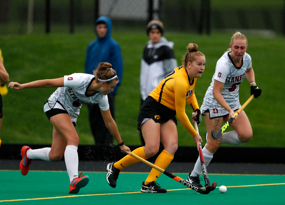 Iowa Hawkeyes Makenna Maguire (21) against Stanford Sunday, October 7, 2018 at Grant Field. (Brian Ray/hawkeyesports.com)