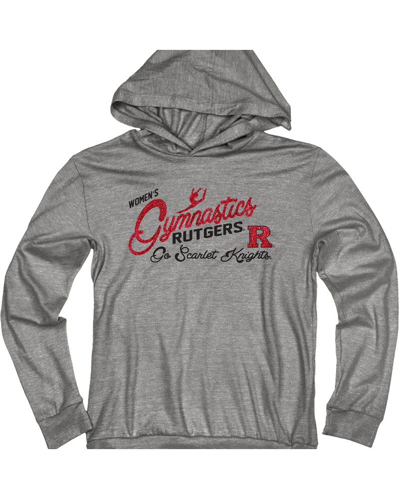 Rutgers Scarlet Knights Youth Gymnastics Long Sleeve Hooded T