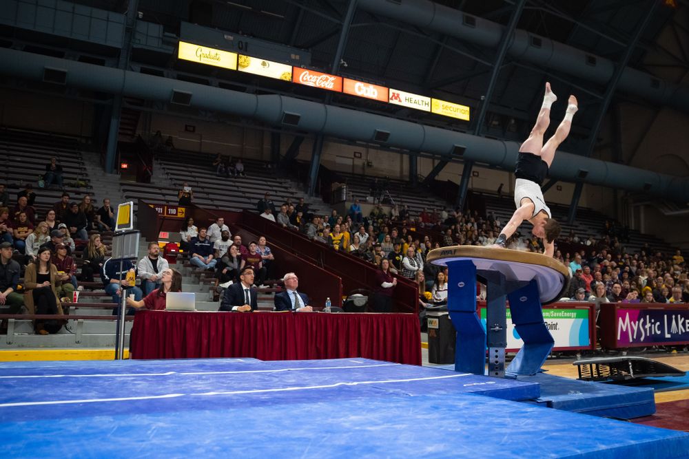 The Iowa Hawekeys against Minnesota and Penn State at the Maturi Pavilion Saturday, March 23, 2019 in Minneapolis, Minn. (C. Morgan Engel/Freelance)