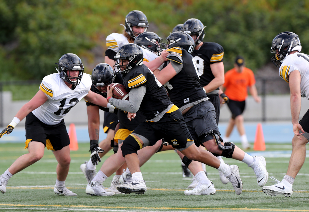 Iowa Hawkeyes running back Toren Young (28) during Holiday Bowl Practice No. 3 Tuesday, December 24, 2019 at San Diego Mesa College. (Brian Ray/hawkeyesports.com)