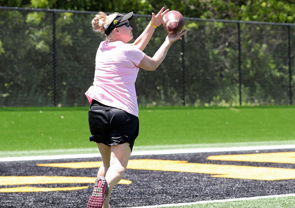 The Ladies Football Academy at the Hansen Football Performance Center in Iowa City on Saturday, Jun 8, 2019. (Stephen Mally/hawkeyesports.com)
