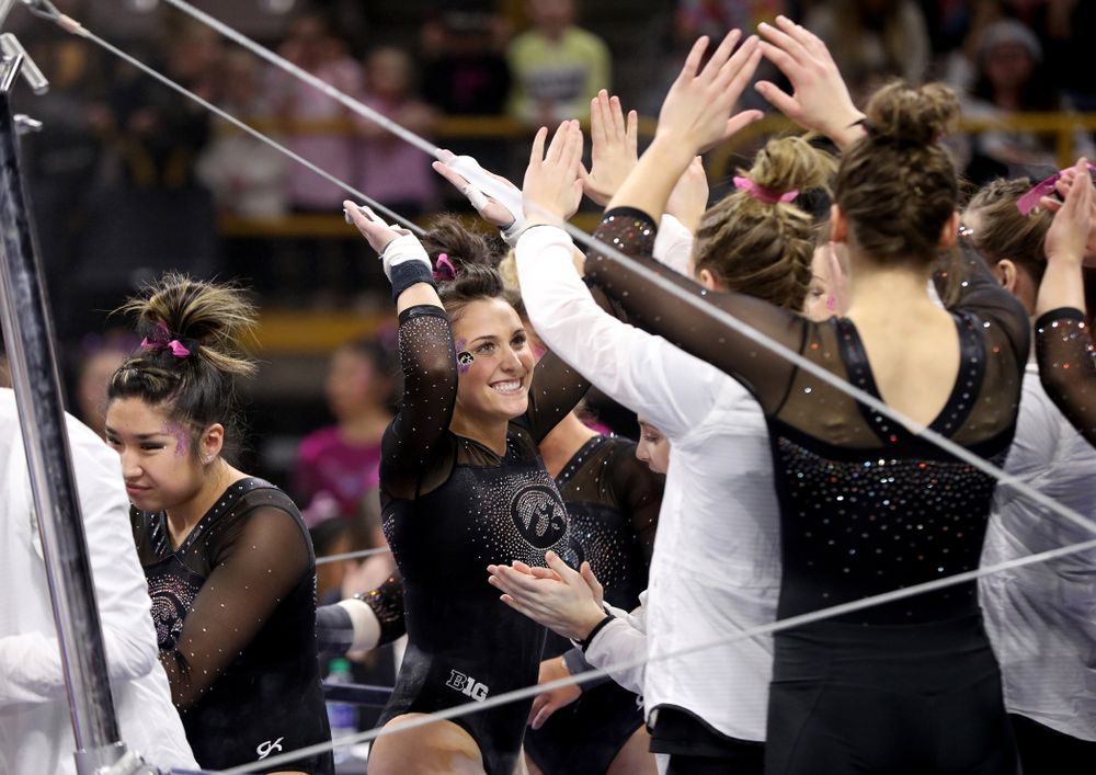 Iowa's Jax Kranitz competes on the beam against the Minnesota Golden Gophers Saturday, January 19, 2019 at Carver-Hawkeye Arena. (Brian Ray/hawkeyesports.com)
