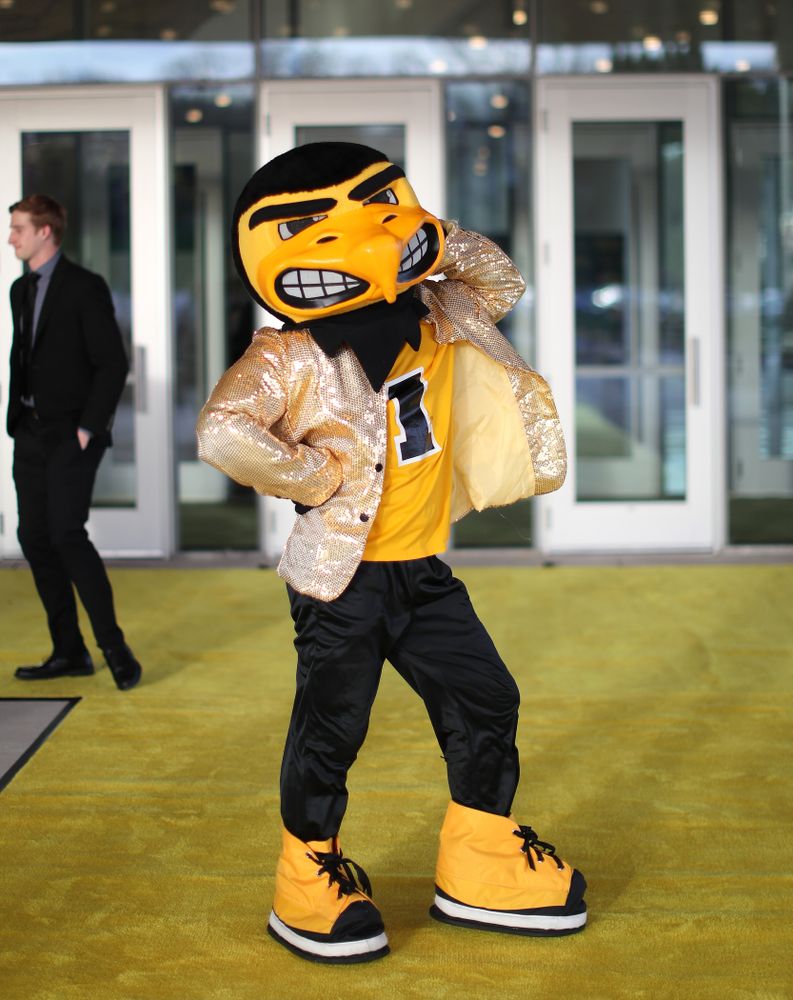 The 2019 Golden Herkys yellow carpet Tuesday, April 23, 2019 at Hancher Auditorium. (Brian Ray/hawkeyesports.com)