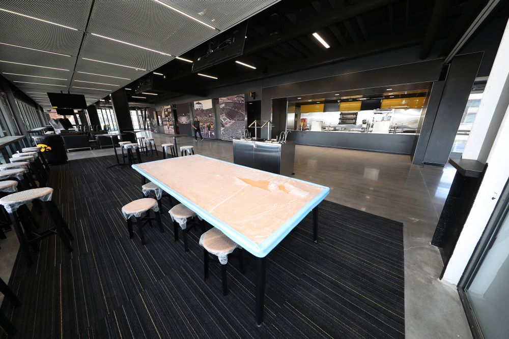 The Ted Pacha Family Club in the new north end zone of Kinnick Stadium Friday, August 9, 2019. (Brian Ray/hawkeyesports.com)