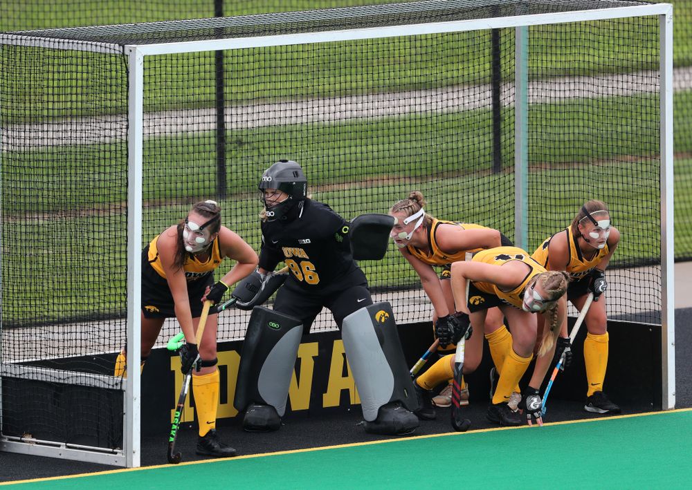 Iowa Hawkeyes goaltender Leslie Speight (96) against Columbia Sunday, September 8, 2019 at Grant Field. (Brian Ray/hawkeyesports.com)
