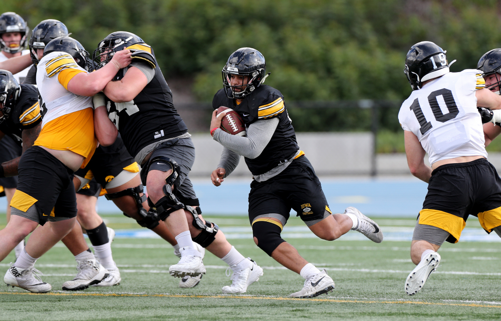 Iowa Hawkeyes running back Toren Young (28) during Holiday Bowl Practice No. 3 Tuesday, December 24, 2019 at San Diego Mesa College. (Brian Ray/hawkeyesports.com)