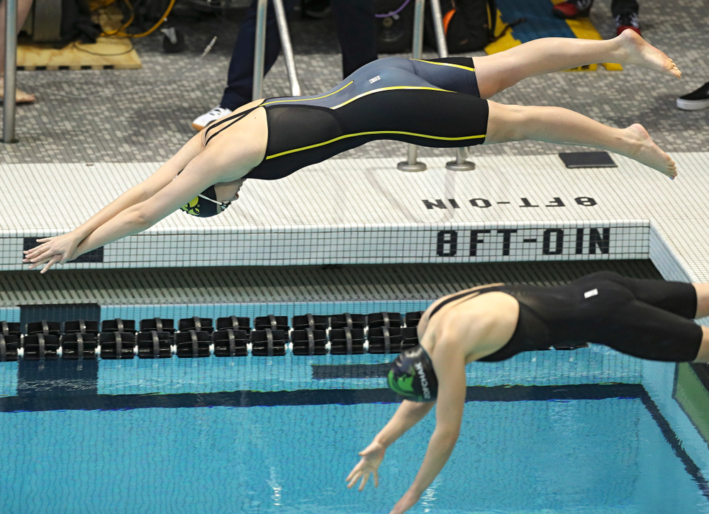 Iowa’s Madilyn Ziegert swims the women’s 200 yard freestyle preliminary event during the 2020 Women’s Big Ten Swimming and Diving Championships at the Campus Recreation and Wellness Center in Iowa City on Friday, February 21, 2020. (Stephen Mally/hawkeyesports.com)
