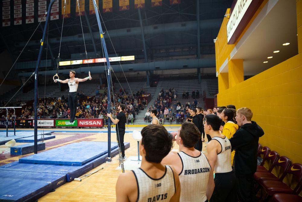 The Iowa Hawekeys against Minnesota and Penn State at the Maturi Pavilion Saturday, March 23, 2019 in Minneapolis, Minn. (C. Morgan Engel/Freelance)