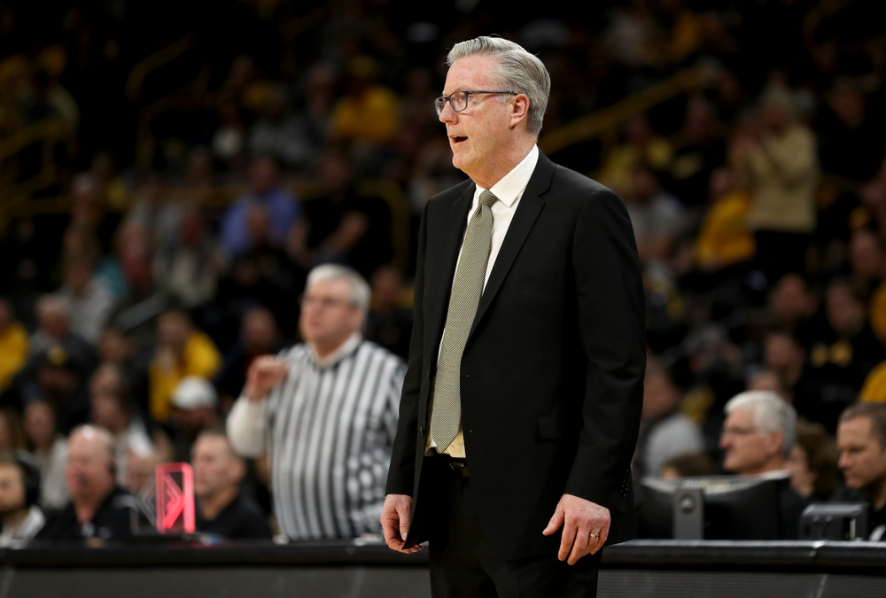 Iowa Hawkeyes head coach Fran McCaffery against the Ohio State Buckeyes Thursday, February 20, 2020 at Carver-Hawkeye Arena. (Brian Ray/hawkeyesports.com)