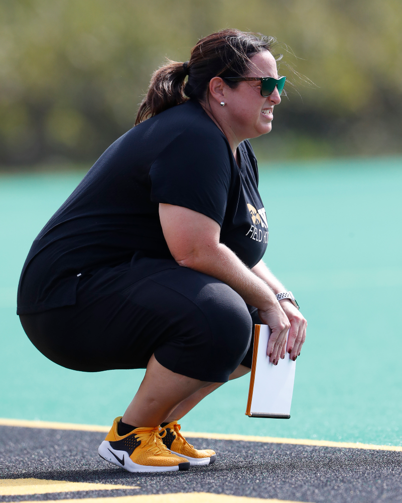 Iowa Hawkeyes head coach Lisa Cellucci against Dartmouth Friday, August 31, 2018 at Grant Field. (Brian Ray/hawkeyesports.com)