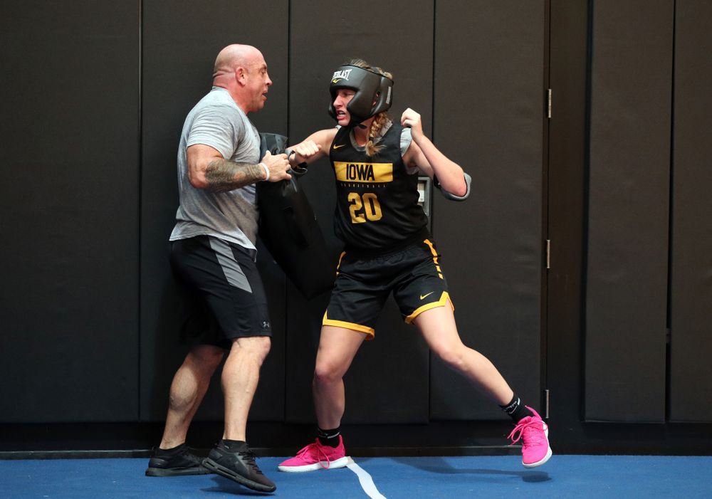 The Iowa WomenÕs Basketball Team participates in the The Program Wednesday, September 18, 2019 at Kinnick Stadium (Brian Ray/hawkeyesports.com)