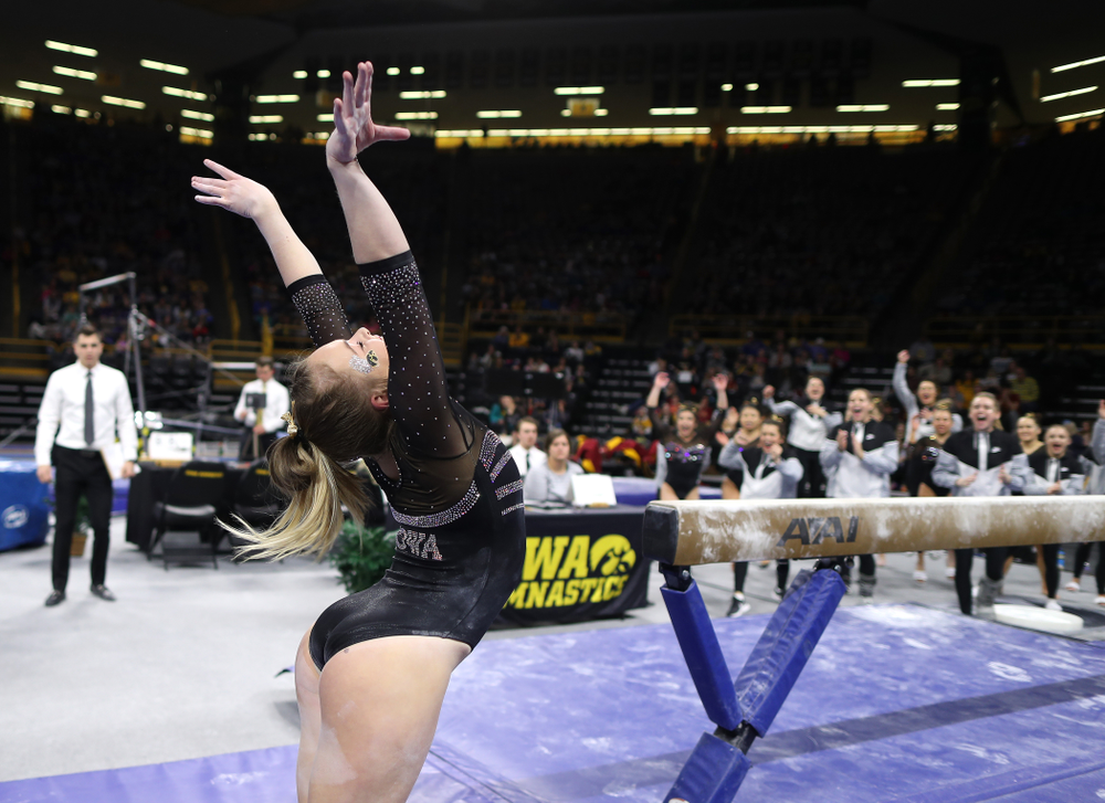 The Iowa Hawkeyes against the Iowa State Cyclones Friday, March 1, 2019 at Carver-Hawkeye Arena. (Brian Ray/hawkeyesports.com)