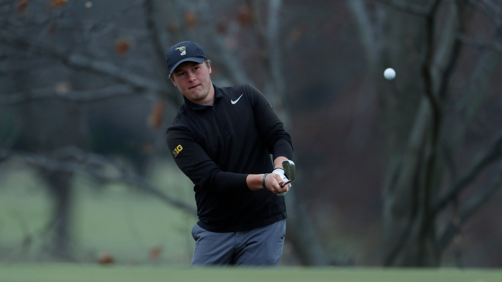 Alex Schaake during the 2018 Hawkeye Invitational Friday, April 13, 2018 at Finkbine Golf Course. (Brian Ray/hawkeyesports.com)