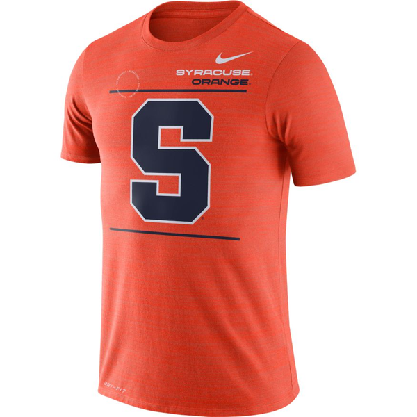 Syracuse Orange Nike Dri Fit Velocity Sideline Short Sleeve T-Shirt ...
