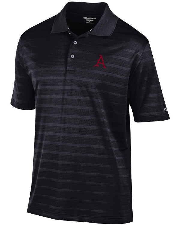 Arkansas Razorbacks Champion A Logo Baseball Textured Solid Polo Arkansas Razorbacks Store Shop University Of Arkansas Apparel Gear Gifts Clothing