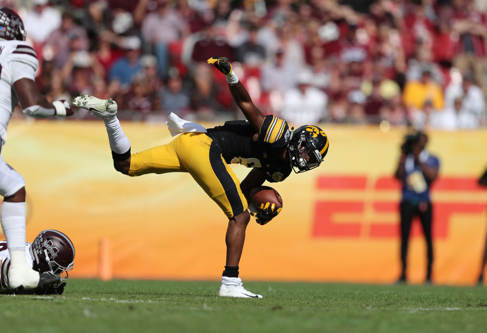 Iowa Hawkeyes wide receiver Ihmir Smith-Marsette (6) during their Outback Bowl Tuesday, January 1, 2019 at Raymond James Stadium in Tampa, FL. (Brian Ray/hawkeyesports.com)
