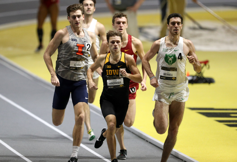 Iowa's Tyler VanDraska runs the 1000 meters during the 2019 Larry Wieczorek Invitational Friday, January 18, 2019 at the Hawkeye Tennis and Recreation Center. (Brian Ray/hawkeyesports.com)