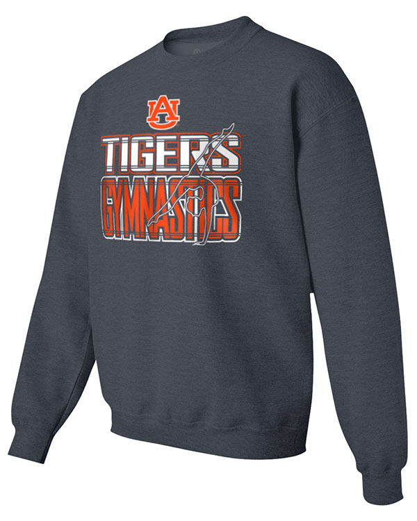 Auburn Tigers Image One Lined Gymnastics Youth Crewneck Sweatshirt