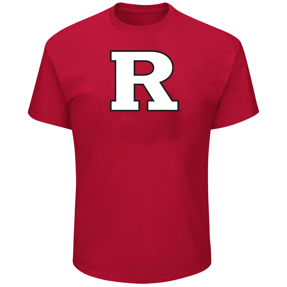 Rutgers Scarlet Knights Full Chest Logo Short Sleeve T Shirt